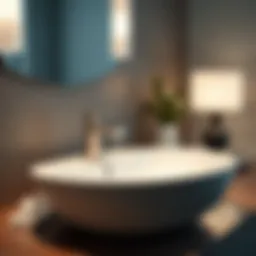 Sleek Moen faucet designed for vessel sinks showcasing modern aesthetics