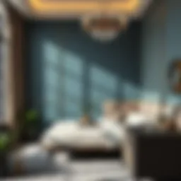 Elegant narrow nightstand with modern design