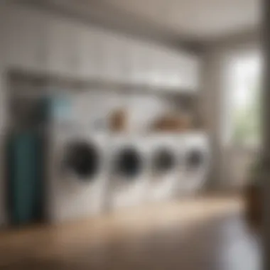 Organized laundry area showcasing smart bin placement