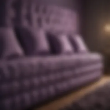 Functional Comfort of Purple Mattress Couch Purple mattress couch used as a functional space for relaxation