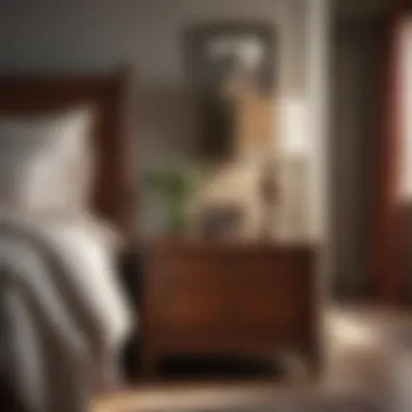 Complementary Red Oak Bedroom Accessories Variety of red oak bedroom accessories complementing the furniture