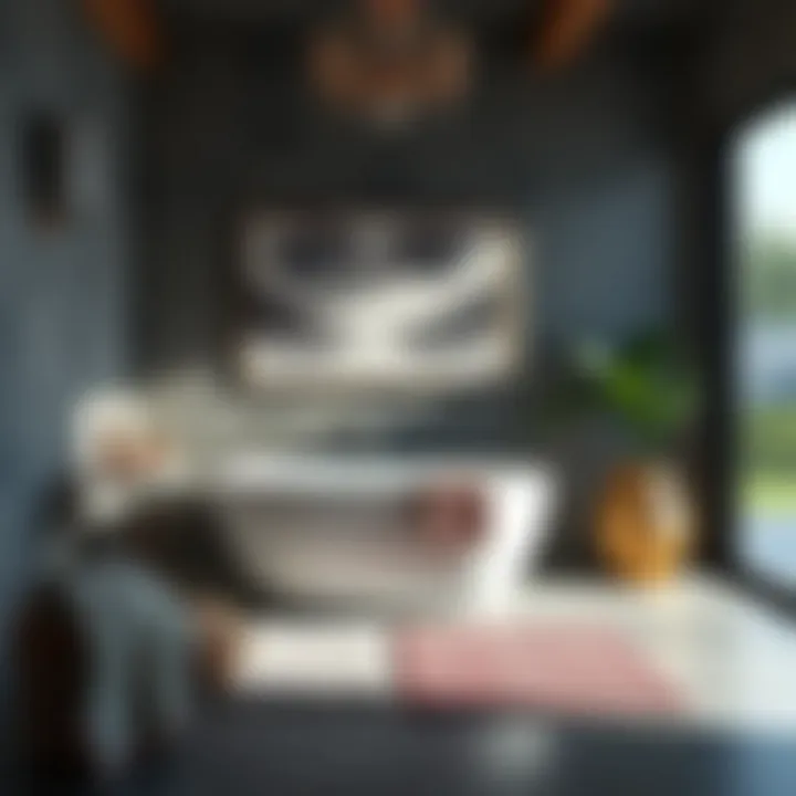 Creative styling ideas for color bath mats in interior design