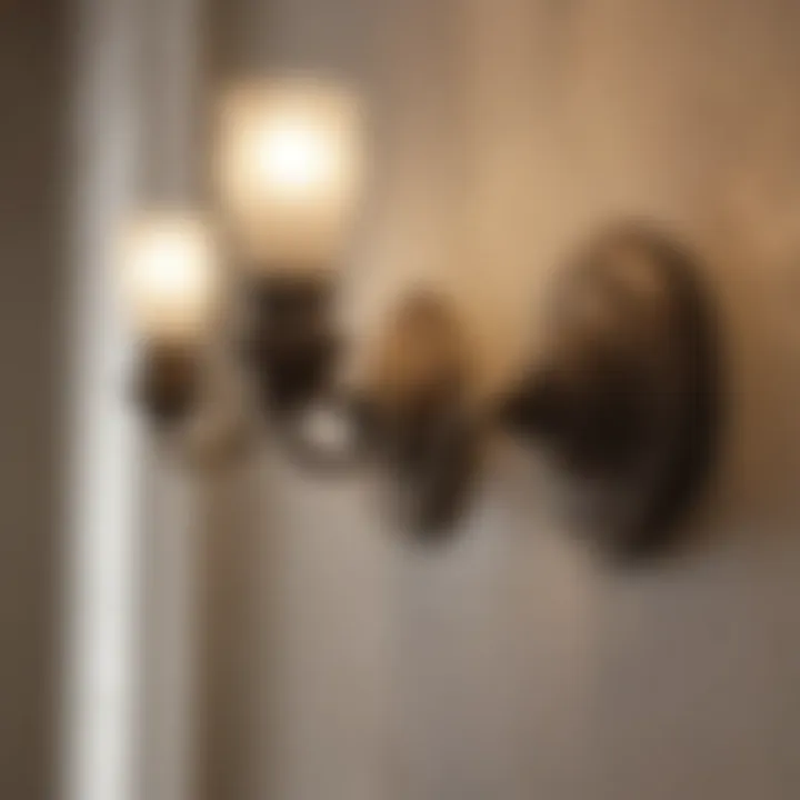 Vintage-inspired wall sconces enhancing classic bathroom decor