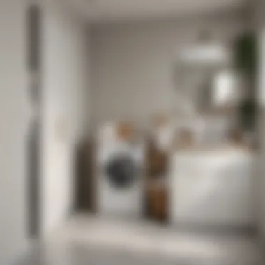 Modern Design of Tilt-Out Laundry Hamper Elegant large tilt-out laundry hamper in a modern bathroom setting