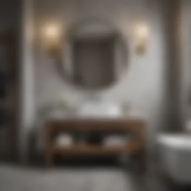 Material Matters: Choosing the Right Finish Various materials showcasing small bathroom consoles