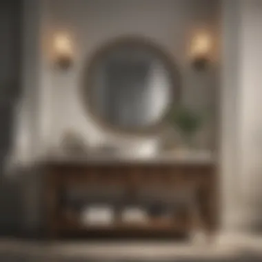 Aesthetic Appeal: Styling Your Console Stylishly arranged bathroom accessories on a console