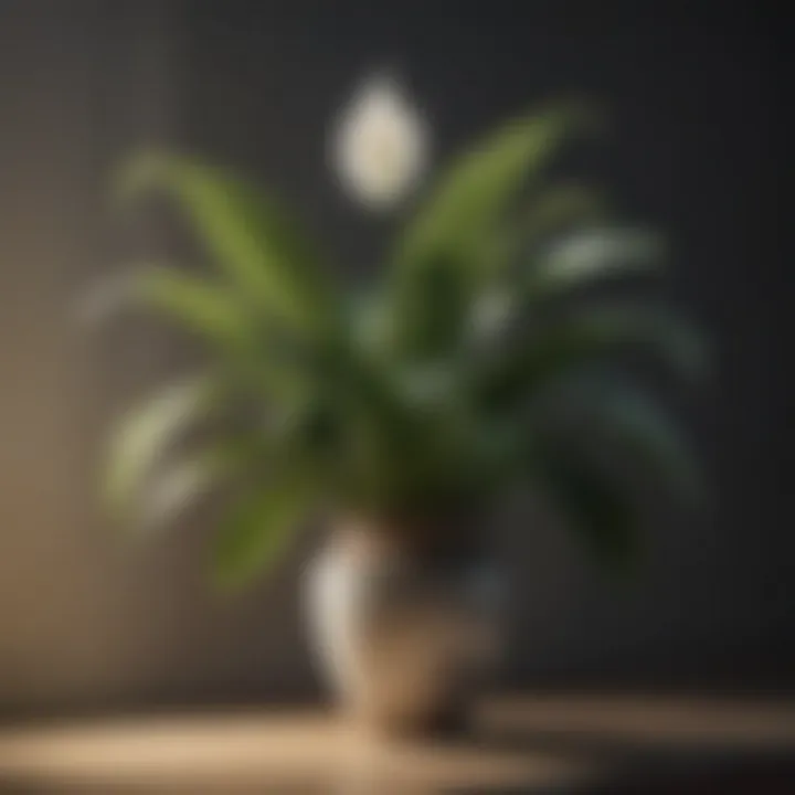 Peace Lily in a low-light corner