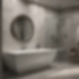 Moisture-resistant drywall installation in a modern bathroom setting