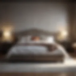 Elegant king bed set with modern decor