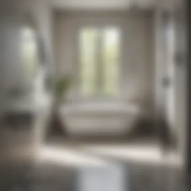 Aesthetic View of Bathroom Sealing Aesthetic view of a bathroom showcasing smooth sealing lines