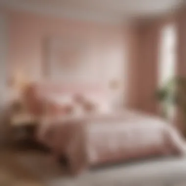 Pastel Colors and Ambient Lighting for a Cozy Bedroom Cozy bedroom showcasing a harmonious blend of pastel colors and ambient lighting