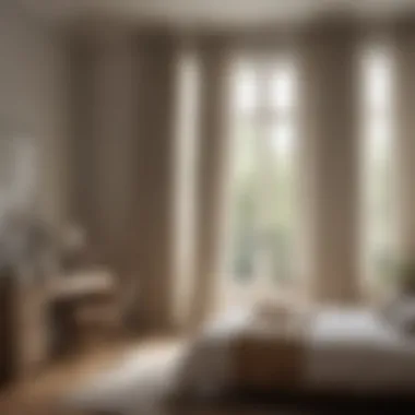 The Role of Natural Light in Bedroom Aesthetics Natural light streaming through sheer curtains in a neutral-toned bedroom