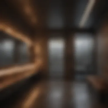 Ambient Lighting in a Steam Room Elegant steam room interior with ambient lighting
