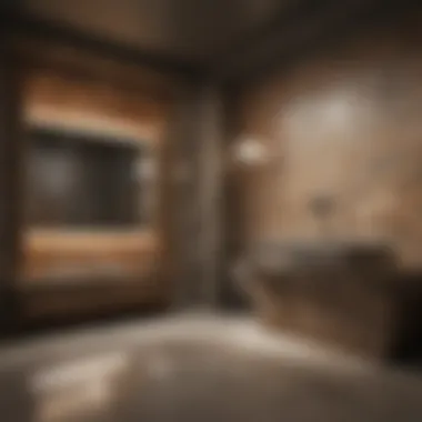 Luxurious Tiles and Stone Features Luxurious tiles and stone features in a steam room