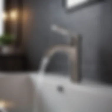 A modern bathroom faucet showcasing optimal spout reach