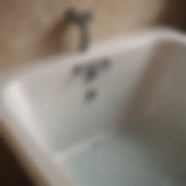 Functionality of Bathtub Overflow Drain Diagram illustrating the functionality of a bathtub overflow drain