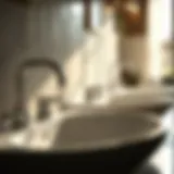 Diverse Sink Stop Designs A close-up view of various sink stop designs