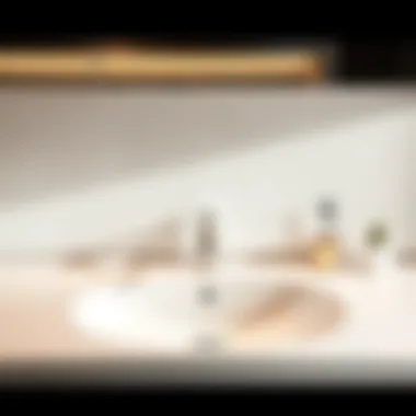 Stylish Sink Stop Integration Stylish sink stop integrated with modern bathroom decor