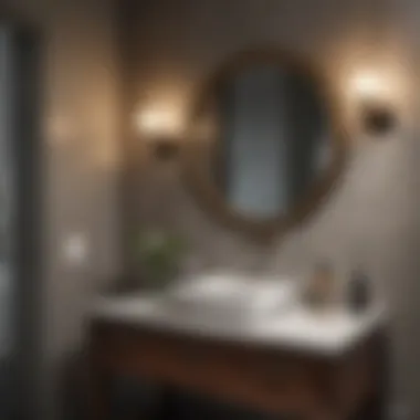 Modern Elegance in Half Bath Design Elegant half bath showcasing modern fixtures and thoughtful layout