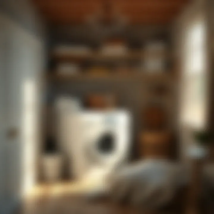 Illustration of sustainable laundry practices