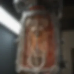 Detailed diagram of a pee trap mechanism