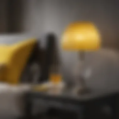 Accessory Inspiration for Decor Chic accessories complementing yellow and grey decor